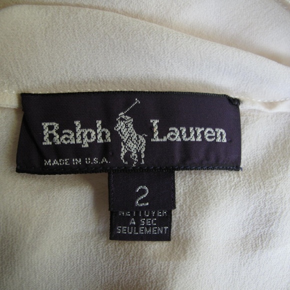 Ralph Lauren Purple Label Silk Blouse - Picture 2 of 2